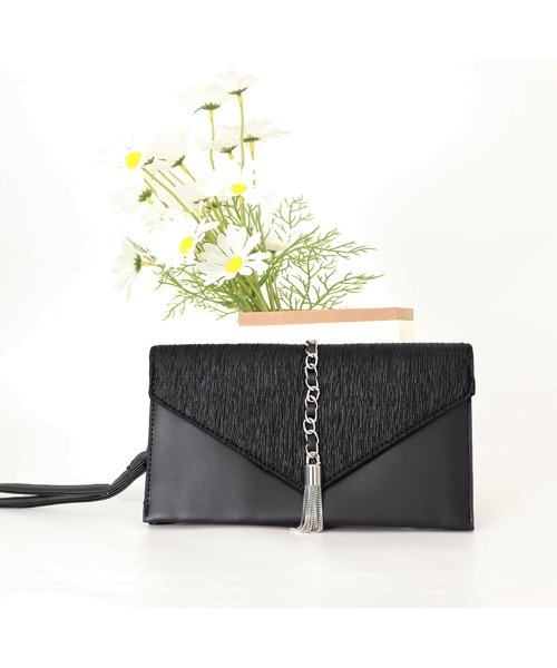 Miniministore(ミニミニストア)の「クラッチバッグ タッセル パーティバッグ(クラッチバッグ・レディース・ピンク/ブラック/シルバー/グレー・FREE)」の11枚目の写真