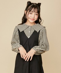 JENNI love | ギンガムチェックえり付きブラウス(シャツ/ブラウス)