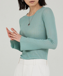 シアーリブニット