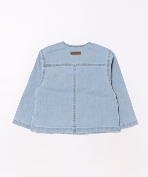 HAKKA KIDS（ハッカキッズ）の「いちご刺繍ストレッチデニムジャケット（デニムジャケット・キッズ・ブルー/ネイビー・110cm/120cm/130cm/100cm）」の8枚目の写真