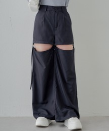 Chico | 【2024SS】サイドベルト付スラックスパンツ(スラックス)