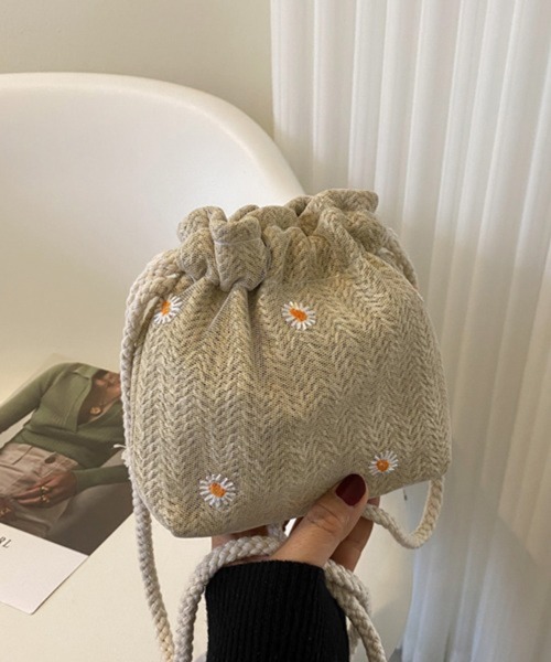 Pochi Pouch（ポチポーチ）の「Pochi Pouch/2way 花柄 マルチ 巾着/ショルダーバッグ（ショルダーバッグ・レディース・ベージュ/ホワイト/ブラウン系その他・FREE）」の20枚目の写真