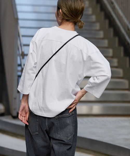FRAMeWORK（フレームワーク）の「【Champion/チャンピオン】SHORT SLEEVE FOOTBALL SHIRT（Tシャツ/カットソー・レディース・ホワイト/ライトグレー・FREE）」の20枚目の写真