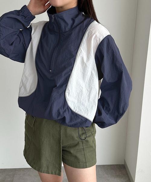apres jour mignon(アプレジュールミニョン)の「配色ハーフジップトップス【ZOZOTOWN限定アイテム】(その他トップス・レディース・ネイビー/カーキ/ボルドー・フリー/X-LARGE)」の18枚目の写真