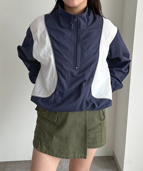 apres jour mignon(アプレジュールミニョン)の「配色ハーフジップトップス【ZOZOTOWN限定アイテム】(その他トップス・レディース・ネイビー/カーキ/ボルドー・フリー/X-LARGE)」の19枚目の写真