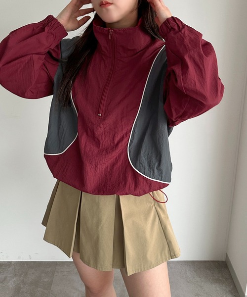 apres jour mignon(アプレジュールミニョン)の「配色ハーフジップトップス【ZOZOTOWN限定アイテム】(その他トップス・レディース・ネイビー/カーキ/ボルドー・フリー/X-LARGE)」の13枚目の写真
