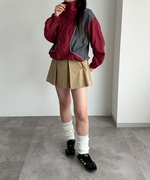 apres jour mignon(アプレジュールミニョン)の「配色ハーフジップトップス【ZOZOTOWN限定アイテム】(その他トップス・レディース・ネイビー/カーキ/ボルドー・フリー/X-LARGE)」の4枚目の写真