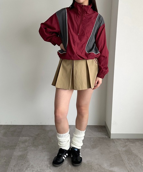 apres jour mignon(アプレジュールミニョン)の「配色ハーフジップトップス【ZOZOTOWN限定アイテム】(その他トップス・レディース・ネイビー/カーキ/ボルドー・フリー/X-LARGE)」の5枚目の写真