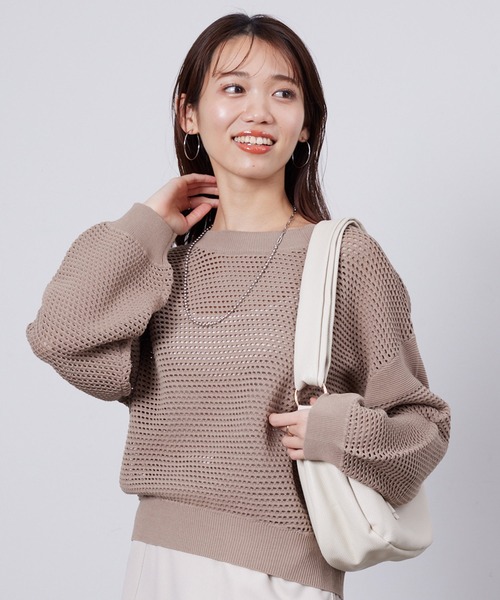 【美品】イエナ maison コットンメッシュプルオーバー 近年モデル IENA maison コットンメッシュプルオーバー