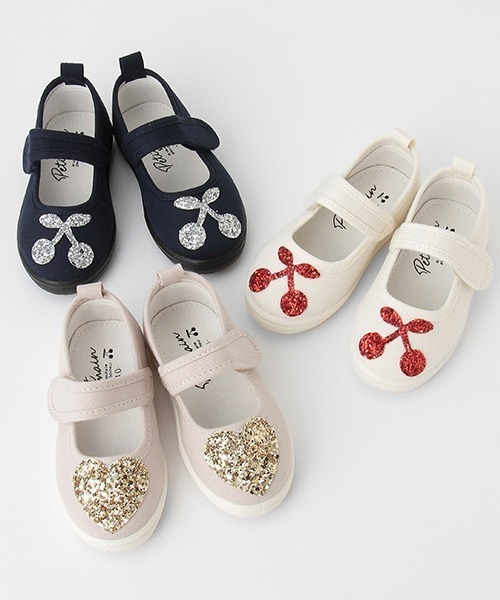 petit main(プティマイン)の「アソートモチーフシューズ(スリッポン・キッズ・オフホワイト/ネイビー/ライトベージュ・16cm/15cm/14cm/19cm/18cm/17cm)」の4枚目の写真