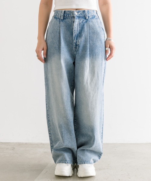 BODYSONG. リバーシブルパンツ デニム・オリーブ BODYSONG. リバーシブルパンツ デニム・オリーブ