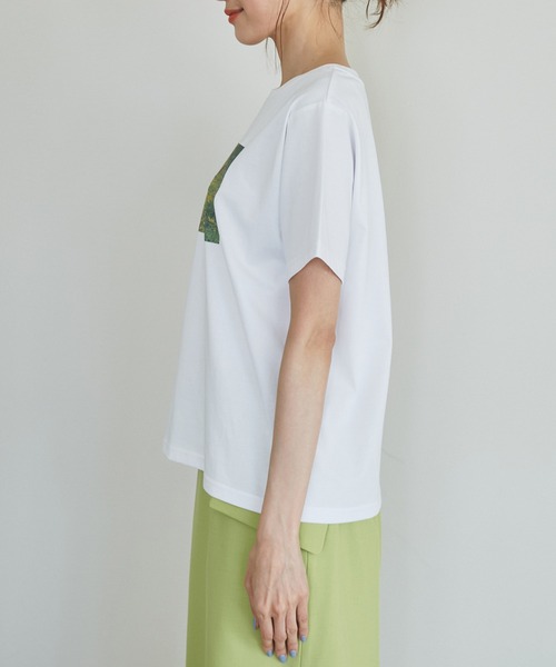 ROPE' PICNIC（ロペピクニック）の「RENU/ロゴ&フォトTシャツ/リンクコーデ（Tシャツ/カットソー・レディース・ブラック/ホワイト/キナリ・38/40）」の20枚目の写真