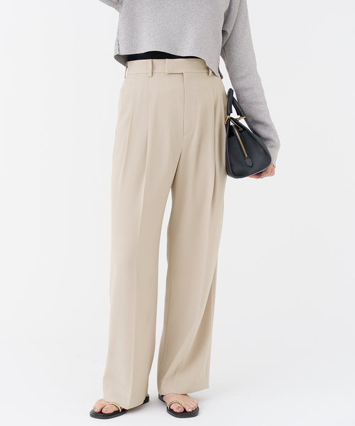IENA（イエナ）の「TA/PL ジョーゼットタックワイドパンツ