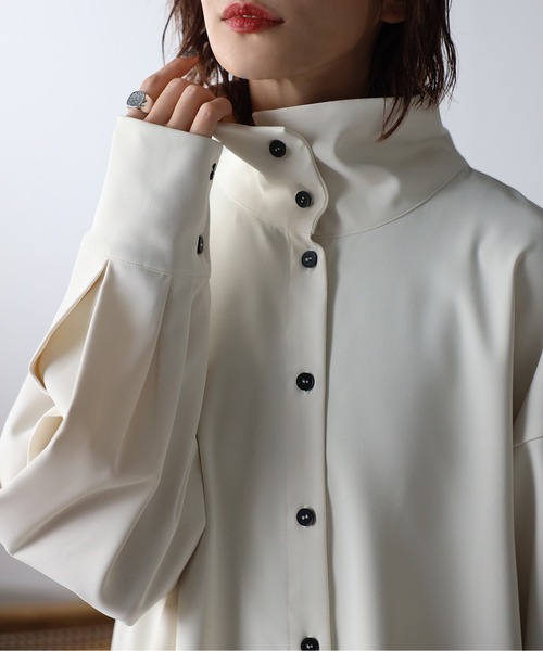 セール】袖ボリュームハイネックブラウス（シャツ/ブラウス）｜Bonjour