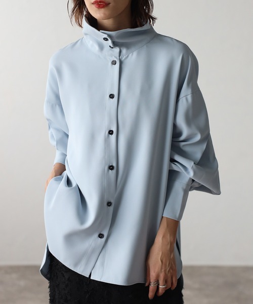 セール】袖ボリュームハイネックブラウス（シャツ/ブラウス）｜Bonjour