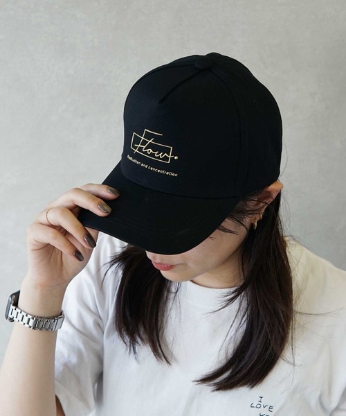 BAYBLO（ベイブロ）の「(KS)FLOW 立体プリントキャップ（キャップ・メンズ・ブラック×ブラック/ブラック×ホワイト/ブラック×ゴールド・FREE）」の3枚目の写真