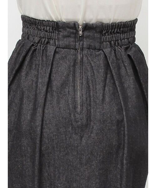 LAGUNAMOON（ラグナムーン）の「コクーンデニムスカート（デニムスカート・レディース・ホワイト/ブラック・SMALL/MEDIUM）」の8枚目の写真