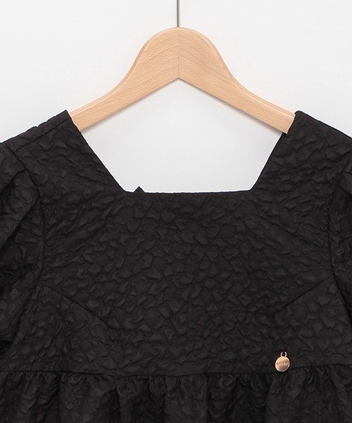 by LOVEiT（バイラビット）の「バルーンスリーブチュニック（チュニック・キッズ・ブラック/オフホワイト・120cm/130cm/140cm/150cm/160cm）」の10枚目の写真