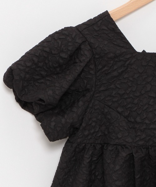 by LOVEiT（バイラビット）の「バルーンスリーブチュニック（チュニック・キッズ・ブラック/オフホワイト・120cm/130cm/140cm/150cm/160cm）」の11枚目の写真