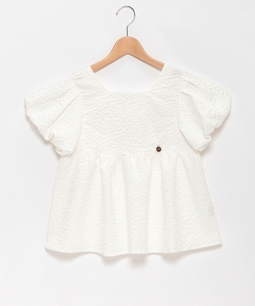 by LOVEiT（バイラビット）の「バルーンスリーブチュニック（チュニック・キッズ・ブラック/オフホワイト・120cm/130cm/140cm/150cm/160cm）」の8枚目の写真