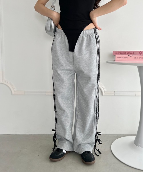 ソエルテ スウェットパンツ サイズ1 セール】サイドラインリボンスウェットパンツ(スウェットパンツ