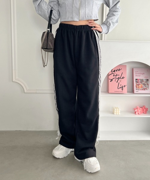 soundsports Loose Formal スウェットパンツ　mサイズ セール】サイドラインリボンスウェットパンツ（スウェットパンツ