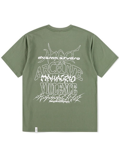 [ MAHAGRID]★25SS★韓国人気★HERE NOW STRIPE TEE HERE NOW STRIPE TEE - MAHAGRID