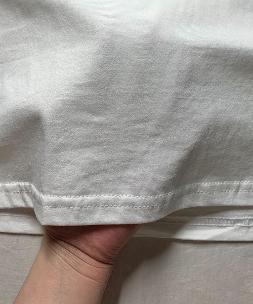 SHEPP(シープ)の「【定番】ワイドシルエット ショート無地半袖Tシャツ / クロップド丈(Tシャツ/カットソー・レディース・ホワイト/グレー/ブラック・S/M/L)」の14枚目の写真