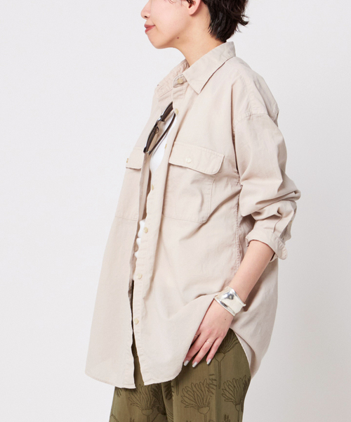 AP STUDIO（エーピーストゥディオ）の「ガーメントダイシャツ（シャツ/ブラウス・レディース・グレー系その他/ブラック/コバルトブルー・FREE）」の5枚目の写真