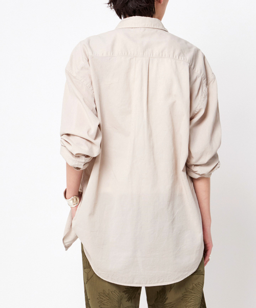 AP STUDIO（エーピーストゥディオ）の「ガーメントダイシャツ（シャツ/ブラウス・レディース・グレー系その他/ブラック/コバルトブルー・FREE）」の6枚目の写真