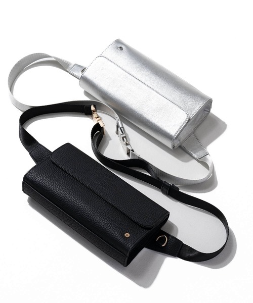 HAYNI（ヘイニ）の「Maribol マリボル（ボディバッグ/ウエストポーチ・レディース・シルバー/ブラック・FREE）」の6枚目の写真