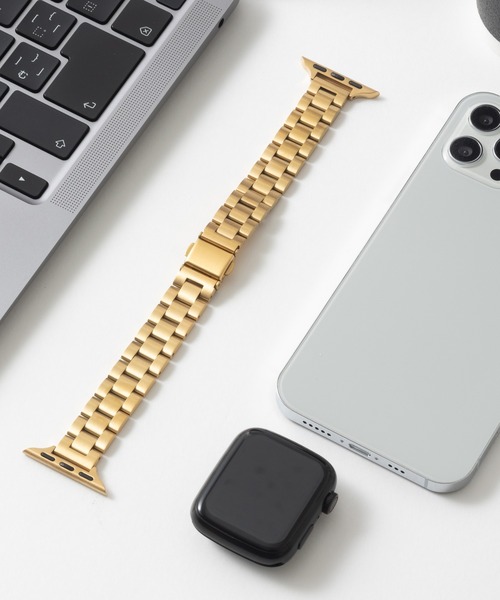 emonique(エモニーク)の「ステンレス製 Apple Watch バンド スマートウォッチバンド【38/40/41/42/44/45/49mm対応】(デジタル腕時計・メンズ・ピンクゴールド/ゴールド/ブラック/シルバー・38/42)」の6枚目の写真