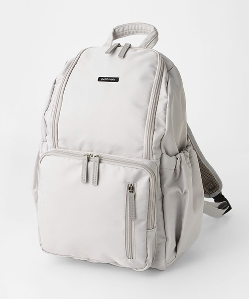 マクラメ編み リュック バッグ　フリンジ　生成り　ホワイト　白 Macrame V Fringe Rucksack | Sfeemy （スフィーミー）