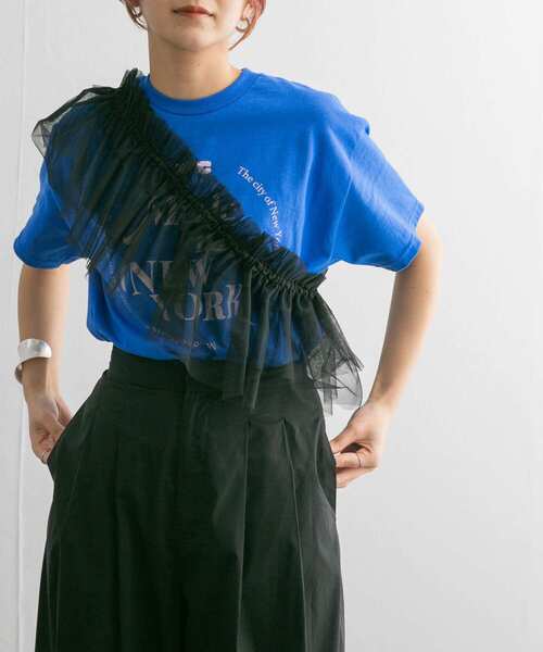 KBF（ケイビーエフ）の「マルチWAYチュールつけ襟（その他小物・レディース・アイボリー/ブラック/グレー・ONE）」の2枚目の写真