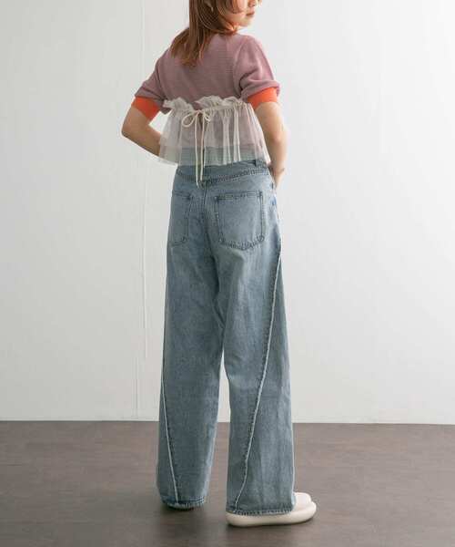 KBF（ケイビーエフ）の「マルチWAYチュールつけ襟（その他小物・レディース・アイボリー/ブラック/グレー・ONE）」の8枚目の写真