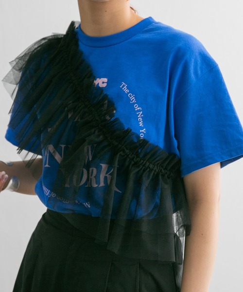 KBF（ケイビーエフ）の「マルチWAYチュールつけ襟（その他小物・レディース・アイボリー/ブラック/グレー・ONE）」の7枚目の写真