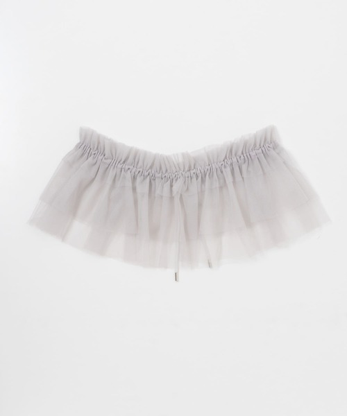 KBF（ケイビーエフ）の「マルチWAYチュールつけ襟（その他小物・レディース・アイボリー/ブラック/グレー・ONE）」の19枚目の写真