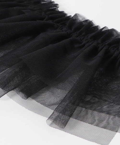 KBF（ケイビーエフ）の「マルチWAYチュールつけ襟（その他小物・レディース・アイボリー/ブラック/グレー・ONE）」の15枚目の写真