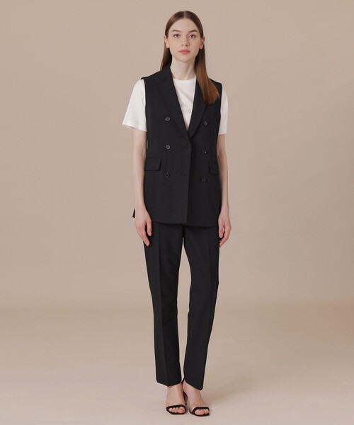 MACKINTOSH LONDON(マッキントッシュ ロンドン)の「【エクラ掲載】ストレッチサッカーパンツ(その他パンツ・レディース・ブラック/ブラウン・36/38)」の3枚目の写真