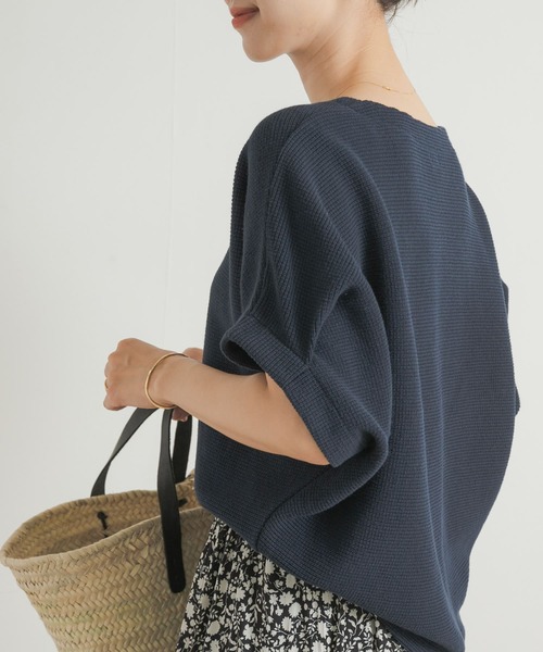 URBAN RESEARCH DOORS(アーバンリサーチドアーズ)の「ヨコアゼタックプルオーバー(Tシャツ/カットソー・レディース・ミント/ネイビー/オフホワイト・MEDIUM)」の3枚目の写真