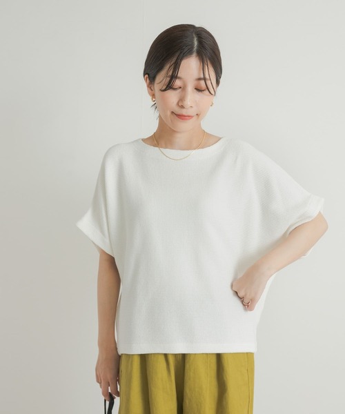 URBAN RESEARCH DOORS(アーバンリサーチドアーズ)の「ヨコアゼタックプルオーバー(Tシャツ/カットソー・レディース・ミント/ネイビー/オフホワイト・MEDIUM)」の6枚目の写真