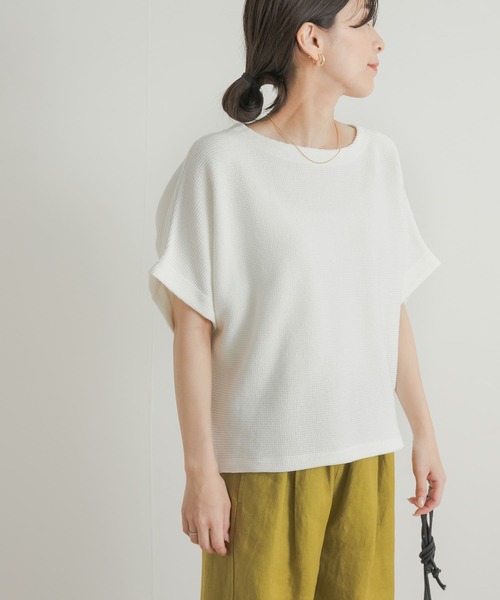 URBAN RESEARCH DOORS(アーバンリサーチドアーズ)の「ヨコアゼタックプルオーバー(Tシャツ/カットソー・レディース・ミント/ネイビー/オフホワイト・MEDIUM)」の7枚目の写真