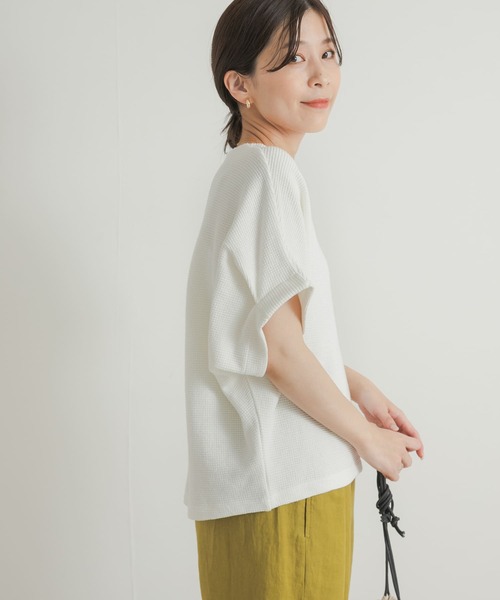 URBAN RESEARCH DOORS(アーバンリサーチドアーズ)の「ヨコアゼタックプルオーバー(Tシャツ/カットソー・レディース・ミント/ネイビー/オフホワイト・MEDIUM)」の8枚目の写真