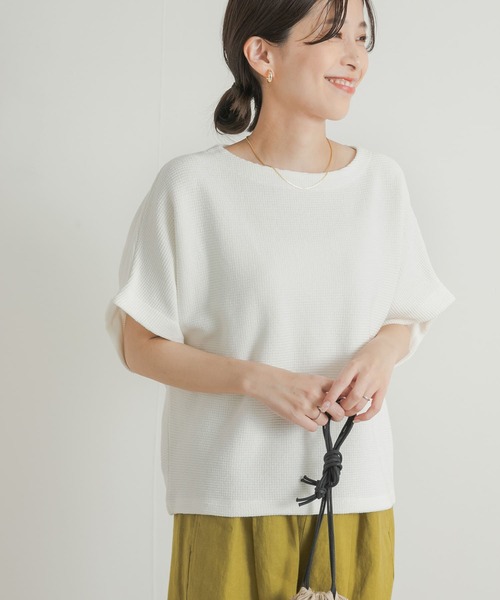 URBAN RESEARCH DOORS(アーバンリサーチドアーズ)の「ヨコアゼタックプルオーバー(Tシャツ/カットソー・レディース・ミント/ネイビー/オフホワイト・MEDIUM)」の9枚目の写真