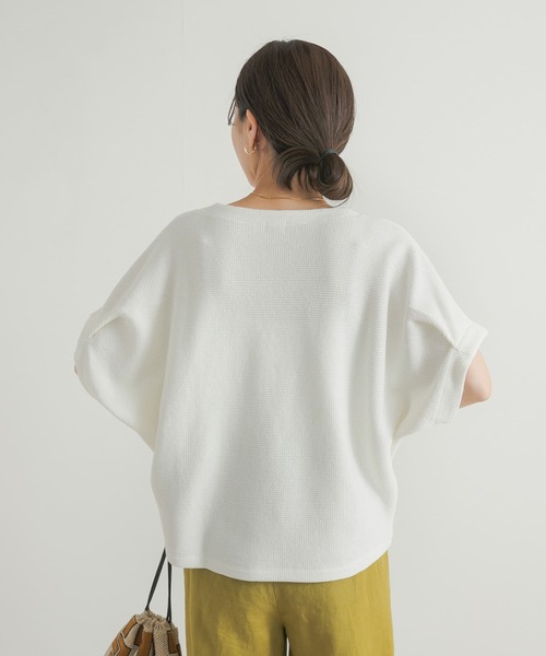 URBAN RESEARCH DOORS(アーバンリサーチドアーズ)の「ヨコアゼタックプルオーバー(Tシャツ/カットソー・レディース・ミント/ネイビー/オフホワイト・MEDIUM)」の12枚目の写真