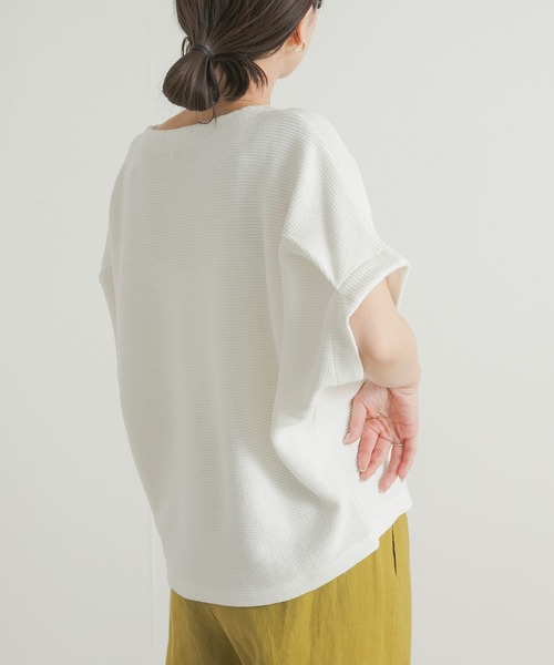 URBAN RESEARCH DOORS(アーバンリサーチドアーズ)の「ヨコアゼタックプルオーバー(Tシャツ/カットソー・レディース・ミント/ネイビー/オフホワイト・MEDIUM)」の13枚目の写真