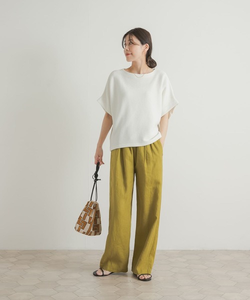 URBAN RESEARCH DOORS(アーバンリサーチドアーズ)の「ヨコアゼタックプルオーバー(Tシャツ/カットソー・レディース・ミント/ネイビー/オフホワイト・MEDIUM)」の15枚目の写真