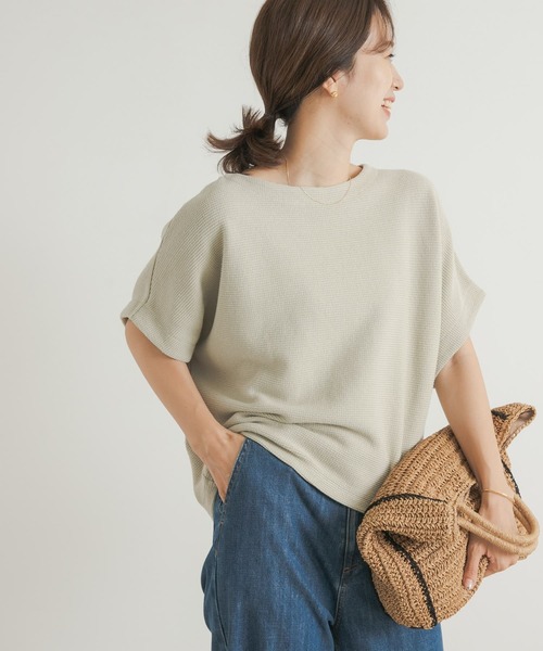 tシャツ タックプルオーバー レディース 袖タック裾ラウンドプルオーバー 通販【ニッセン】