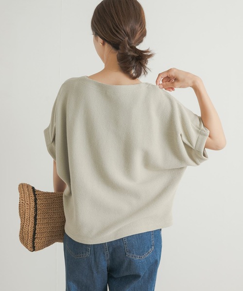 URBAN RESEARCH DOORS(アーバンリサーチドアーズ)の「ヨコアゼタックプルオーバー(Tシャツ/カットソー・レディース・ミント/ネイビー/オフホワイト・MEDIUM)」の19枚目の写真