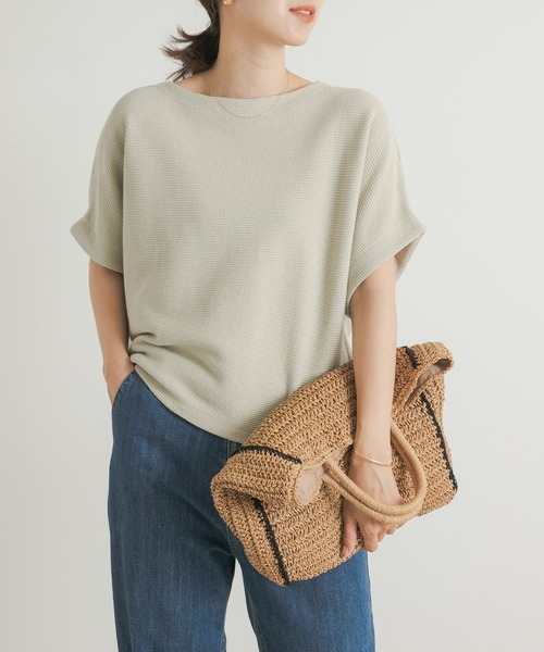 URBAN RESEARCH DOORS(アーバンリサーチドアーズ)の「ヨコアゼタックプルオーバー(Tシャツ/カットソー・レディース・ミント/ネイビー/オフホワイト・MEDIUM)」の20枚目の写真